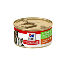 Hills Kitten&Mother Mousse Tavuklu ve Hindili Kedi Konservesi 85 Gr