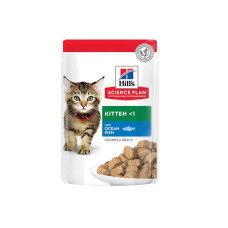 Hills Chunks in Gravy Kitten Balıklı Yavru Kedi Konservesi 85gr