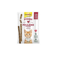 GimCat Sticks Tavuklu Ciğerli Taurinli Kedi Ödül Çubuğu 20gr