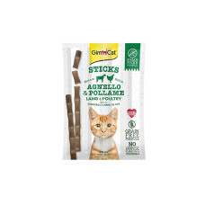 GimCat Sticks Kuzulu ve Tavuklu Taurinli Tahılsız Ödül Çubuğu 20gr