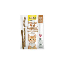 GimCat Sticks Hindili ve Tavşan Etli Taurinli Tahılsız Kedi Ödül Çubuğu 20gr