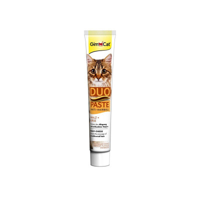 Gimcat Duo Paste Anti-Hairball Tüy Sağlığı için Peynirli Macun 50gr