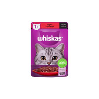 Whiskas Pouch Sos İçinde Sığır Etli Yetişkin Kedi Konservesi 85gr