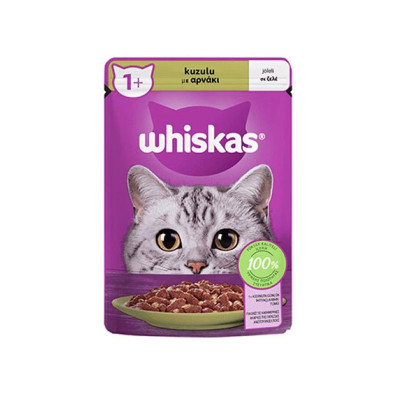 Whiskas Kuzulu Yetişkin Konserve Kedi Maması 85 Gr