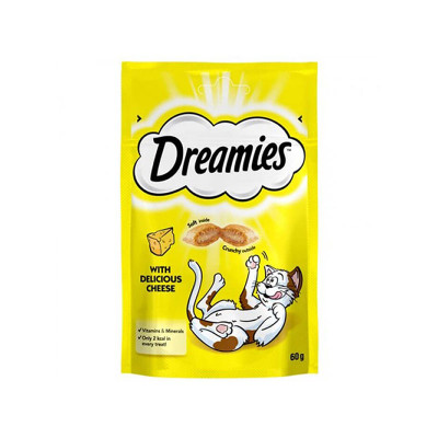 Dreamies İç Dolgulu Peynirli Kedi Ödül Bisküvisi 60gr