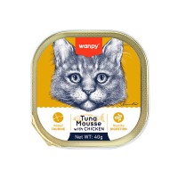 Wanpy Kedi 40g Ton Balıklı & Tavuklu Alutray Yaş Mama