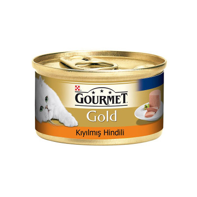 Gourmet Gold Kıyılmış Hindili Kedi Konservesi 85gr