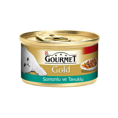 Gourmet Gold Somon Ve Tavuklu Kedi Konservesi 85gr