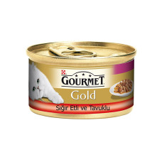 Gourmet Gold Sığır Etli Tavuklu Kedi Konservesi 85gr