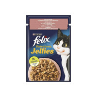 Felix Sensation Somonlu Ve Karidesli Yetişkin Kedi Konservesi Pouch 85gr