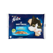 Felix Somonlu ve Ton Balıklı Yetişkin Kedi Konservesi 4x85gr