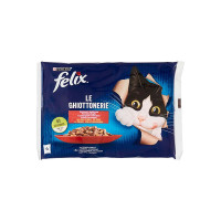 Felix Multipack Sığır ve Tavuk Etli Yetişkin Yaş Kedi Maması 4x85gr