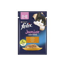 Felix Junior Tavuklu Yavru Kedi Konservesi Pouch 85gr