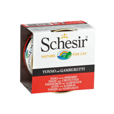 Schesir Ton Balıklı-Karidesli Kedi Yaş Mama 85gr