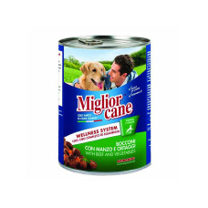 Miglior Cane Biftekli Sebzeli Köpek Konservesi 405gr