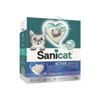 Sanicat Active White Topaklanan Kedi Kumu Kokusuz 10lt