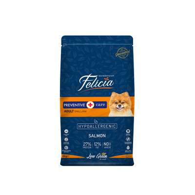 Felicia 6 Kg Yetişkin Somonlu Small Az Tahıllı /Mini HypoAllergenic Köpek Maması