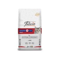 Felicia 12 Kg Yetişkin Kuzu Etli Az Tahıllı HypoAllergenic Kedi Maması